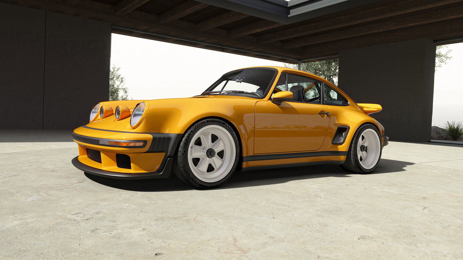 Porsche 911 Carrera Coupe Reimagined by Singer - front